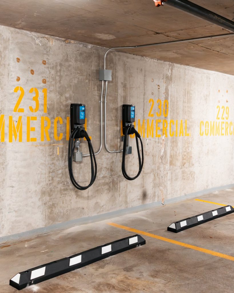 "Arc West Electric multi-unit EV charger installation, Vancouver BC"